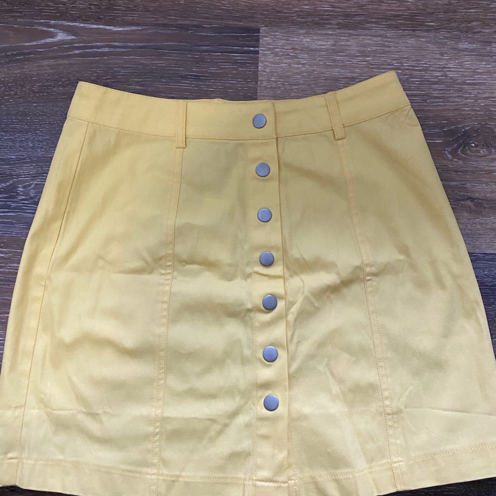 🍋Favlux Yellow Mini Skirt!🍋